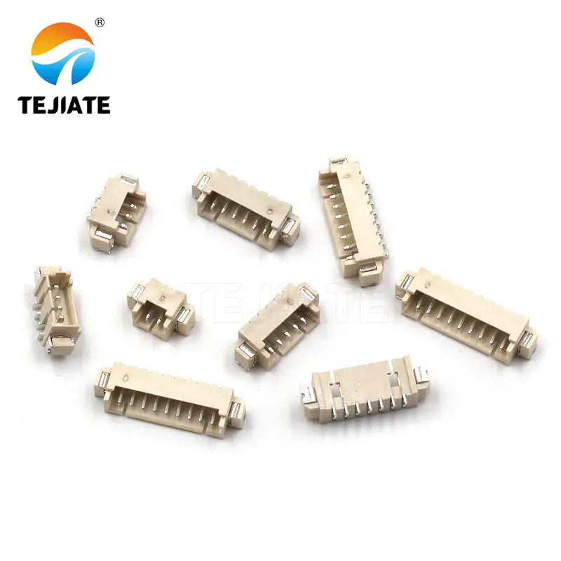 50PCS Horizontal Patch Socket 1.25MM 2/3/4/5/6/7/8/9/10P SMD Strip Type Connector
