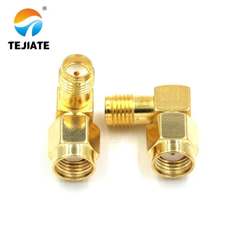 1PCS SMA-JKW L-type Double inverse SMA Inner screw inner hole to Outer screw inner hole