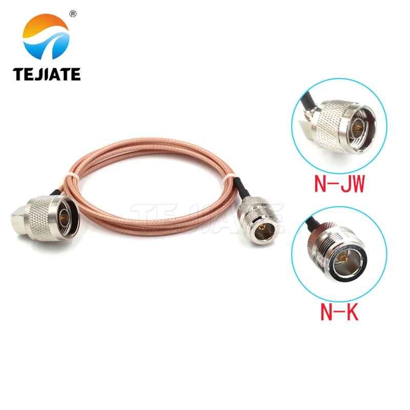1PCS TEJIATE Adapter Cable N To N Type NJW Convert NK 8-90CM 1M 1.5M 2M Length Connector RG316 Wire