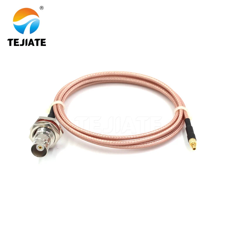 1PCS TEJIATE Adapter Cable BNC To MMCX Type BNCK Convert MMCXJ 8-90CM 1M 1.5M 2M Length Connector RG316 Wire