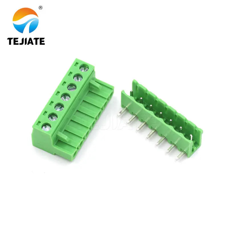 5Pairs KF2EDGK 5.08MM Plug-in Terminal PCB Connector 2/3/4/5/6/7/8/9P Bent Pin