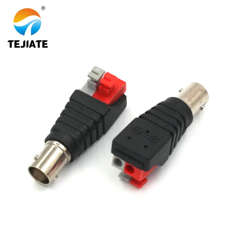 1PCS Press Type BNC M/F Header Connector Analog Surveillance Camera 75-5 Video Cable Q9 Copper Core Interface No Welding Adapter