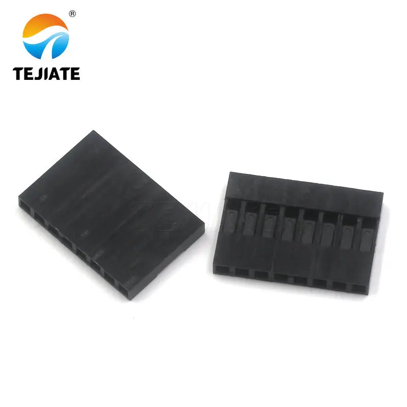 200PCS DuPont Rubber-shell  2.54mm Spacing DuPont-wire Plug  Single/Double Row 1x1/2/3/4/5/6/7/8/9/10P 2x4/5P Multiple Type