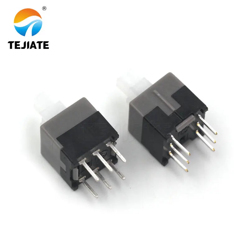 10PCS Button Switch 1/2 Row Needle Key Switch 5.8*5.8 7*7 8*8 8.5*8.5MM Self Locking/No Lock 3/6 Feet Charger Match Electronic