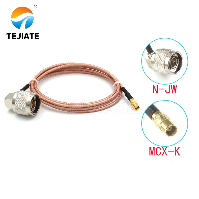 1PCS TEJIATE Adapter Cable N To MCX Type NJW Convert MCXK 8-90CM 1M 1.5M 2M Length Connector RG316 Wire