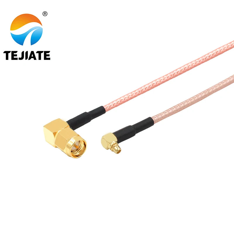 1PCS TEJIATE Adapter Cable MMCX To SMA MMCX-JW Convert SMA-JW 8-90CM 1M 1.5M 2M Length Connector RG316 Wire