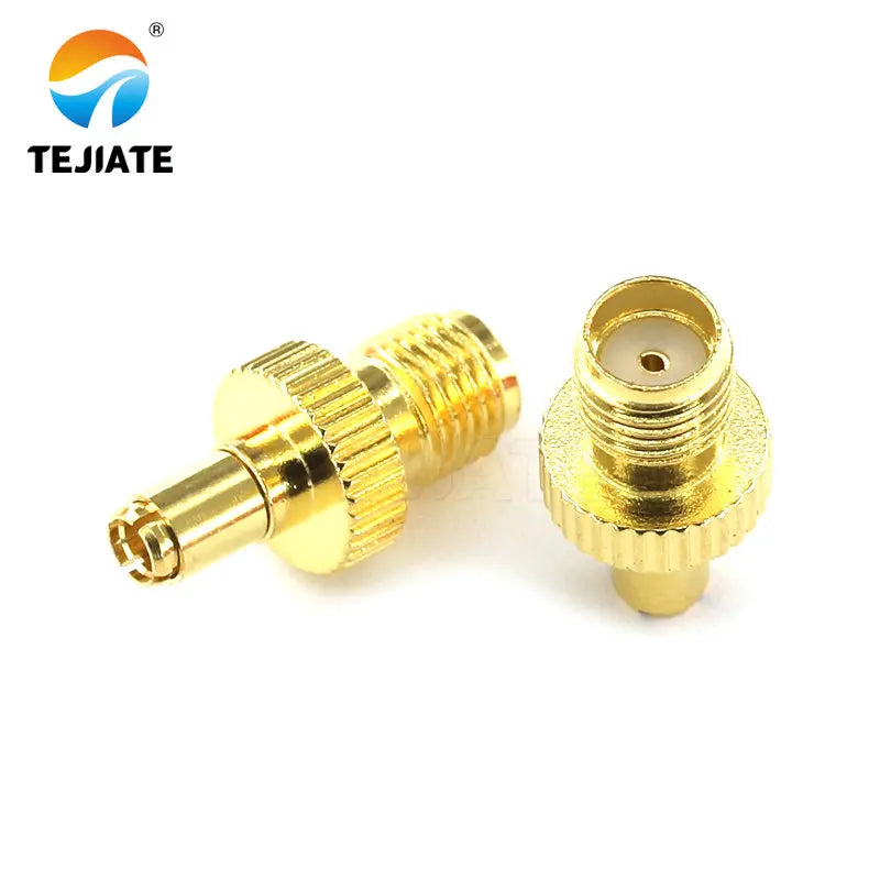 1PCS RF Coaxial Connector SMA-K-KRP-J To TS9-J  Adapter Bent Header Antenna Terminal Gold/Nickel Plated