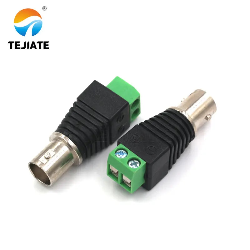 1PCS BNC Type Adapter Monitoring Camera Power Plug DC Video Connector Welding-free Male/Female Plug Press Type Socket