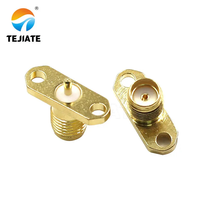1PCS SMA KF-JFD-KFD 2/4 Hole Flange Square Connector Rhombic Female Base Adapter Waterproof Ring