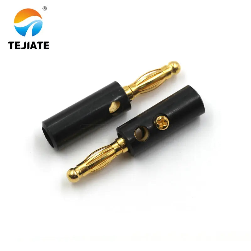 10PCS Banana Binding Post 4MM Lantern Head Test Terminal Tetrahedral Plug/Socket Power Adapter Electronic Connector