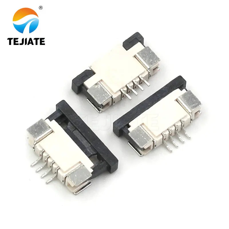 10PCS FFC/FPC Connector Flat Cable Socket 1.0MM Adapter 4/5/6/8/9/10/12/14/15P Down Drawer Type Plug Kit