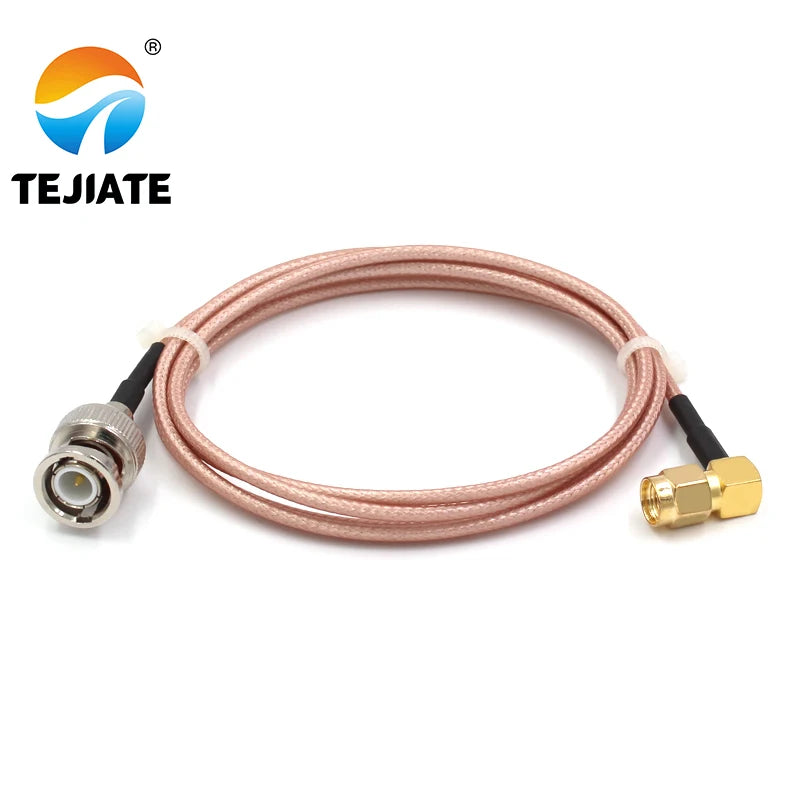 1PCS TEJIATE Adapter Cable RPSMA To BNC RPSMA-J Convert BNC-J 8-90CM 1M 1.5M 2M Length Connector RG316 Wire