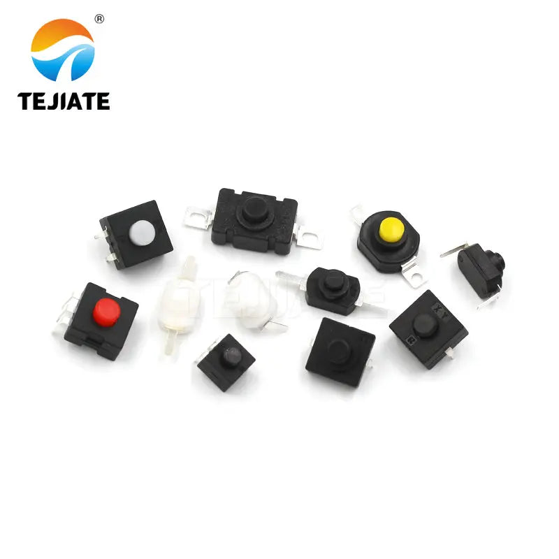 10PCS 20F/28A/808AD/1303A/1602AB/1604B/1802A/-H9.5 Key-switch 1208YD Flashlight Switch Self-lock/Paster/Plug-in Type Power Unit