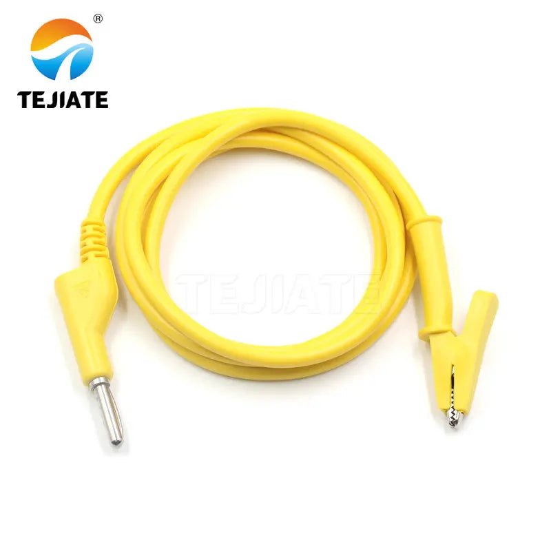 1PCS Banana Plug To Alligator Clip Power Test Line High Voltage Experimental Wire Component