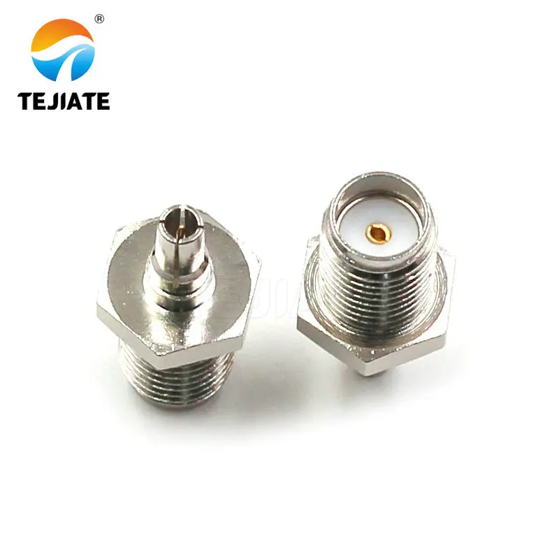 2PCS RF Coaxial Adapter SMA/CRC9 3G/4G Bent Header Antenna Gold-plated Nickel-plated