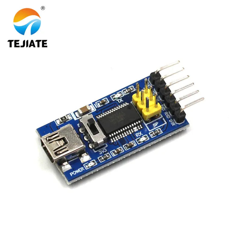 1PCS FT232 Reflesh Module FTDI BASIC Program Downloader Unit USB To TTL FT232RL Supports 3.3V 5V With ISP Yellow Pin