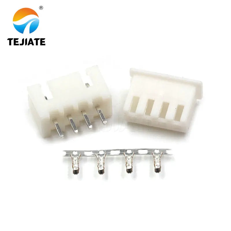 50PCS XH2.54MM Connector Plug+Straight Pin Socket+Terminal 2/3/4/6/8/10/12P Wire Cable Adpter Spring DIY Kit