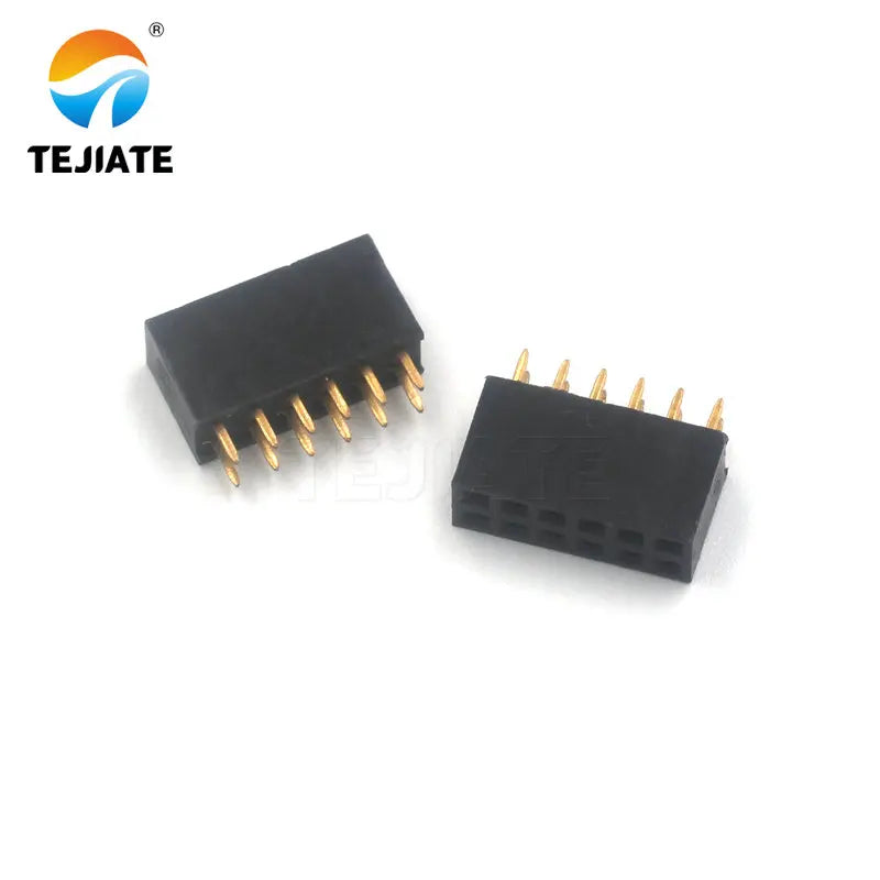 20PCS Double Row Socket/Row Pin/Row Female Header 2.54MM  2*2/3/4/5/6/7/8/9/10/12/14/15/16/20/25/30/40P Straight/Bent Pin