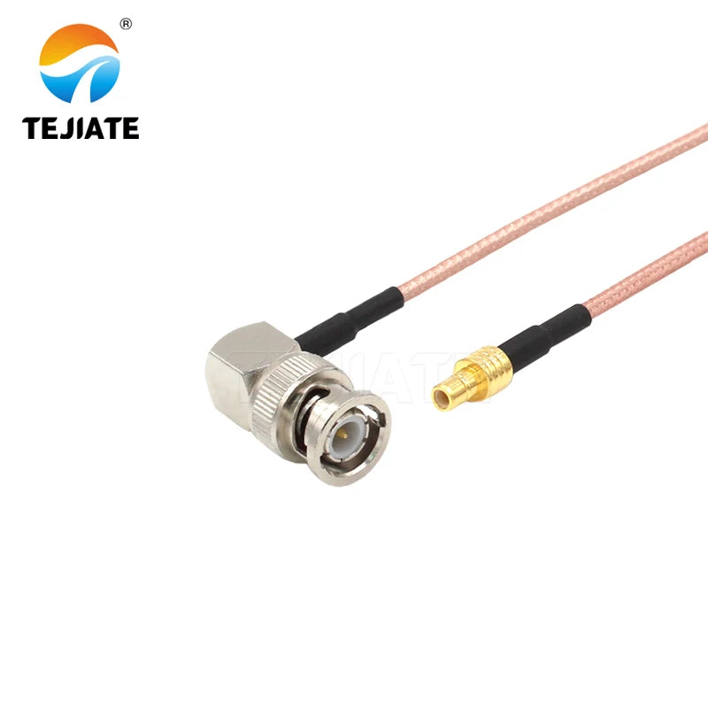 1PCS TEJIATE Adapter Cable BNC To SMB Type BNCJW Convert SMBJ 8-90CM 1M 1.5M 2M Length Connector RG316 Wire