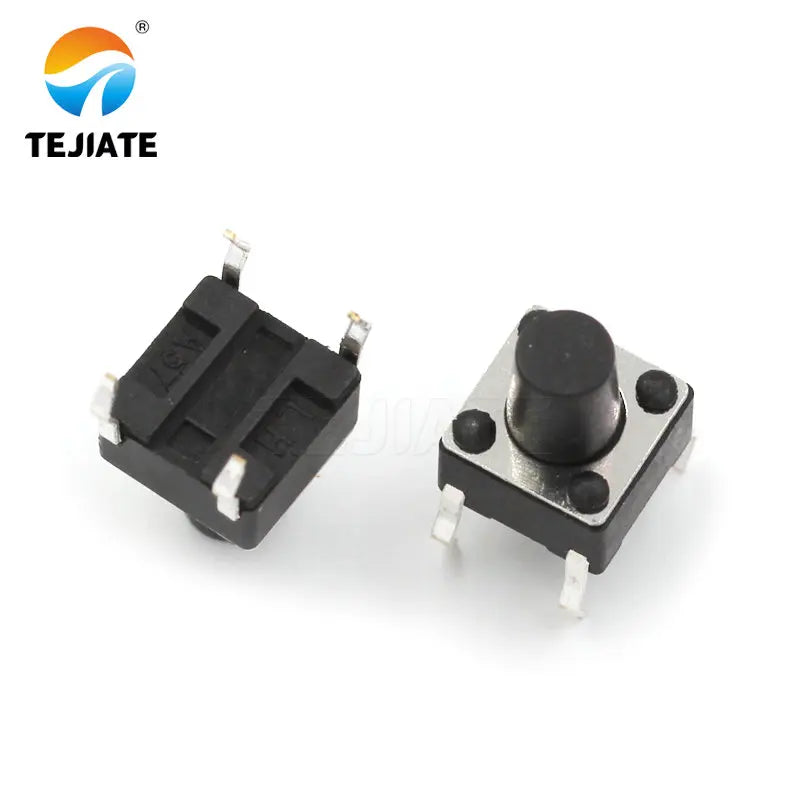 100PCS DIP Microswitch Tact Switch Press-button Switch Vertical Key Switch 6*6*4.3/4.5/5/6/7/7.5/8/9/10/11/12/13MM 4 Feet