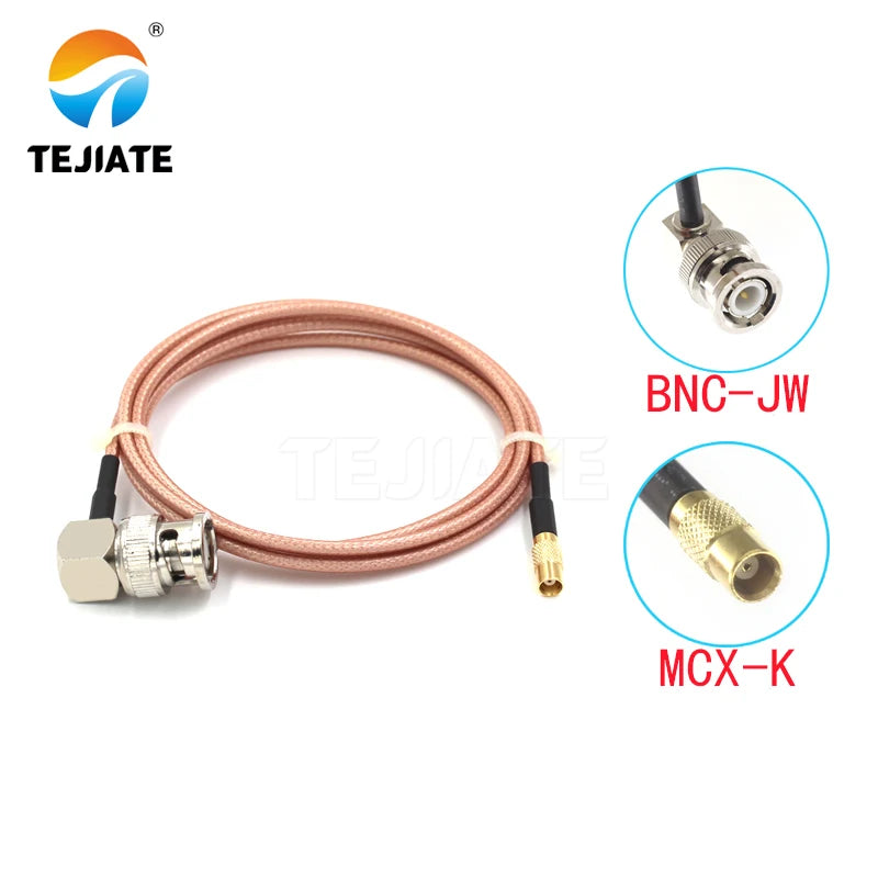 1PCS TEJIATE Adapter Cable BNC To MCX Type BNCJW Convert MCX-K 8-90CM 1M 1.5M 2M Length Connector RG316 Wire