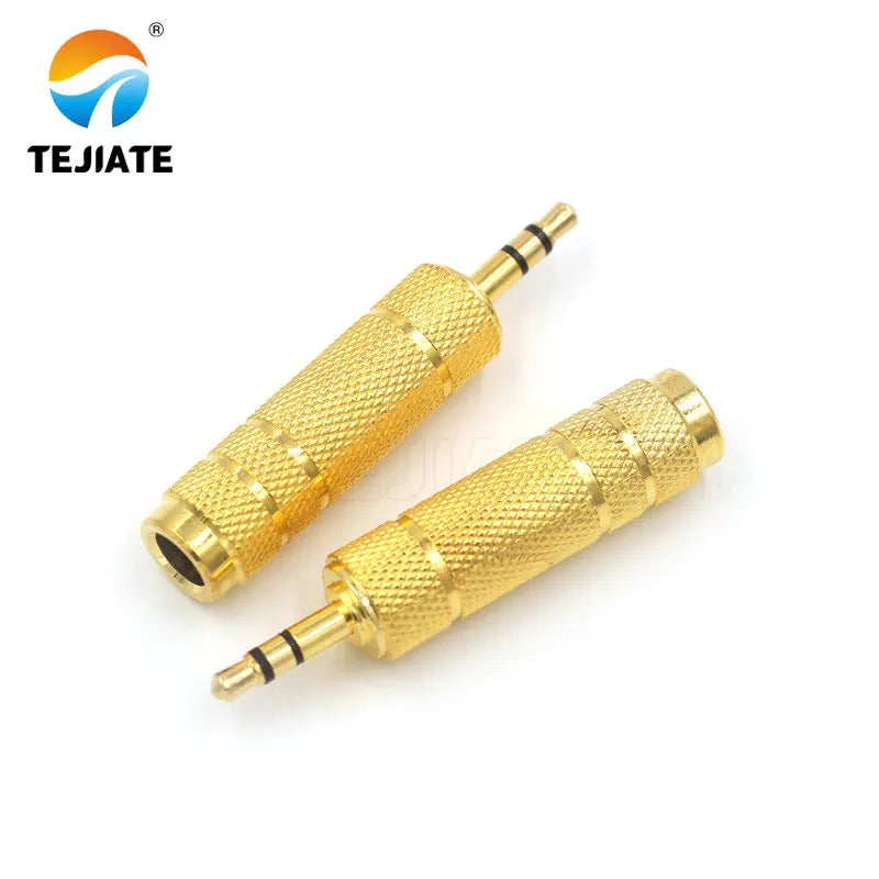 1PCS 3.5MM-male To 6.5MM-female Transfer Interface Electronic Organ Headset/Computer To Microphone Audio Adapter