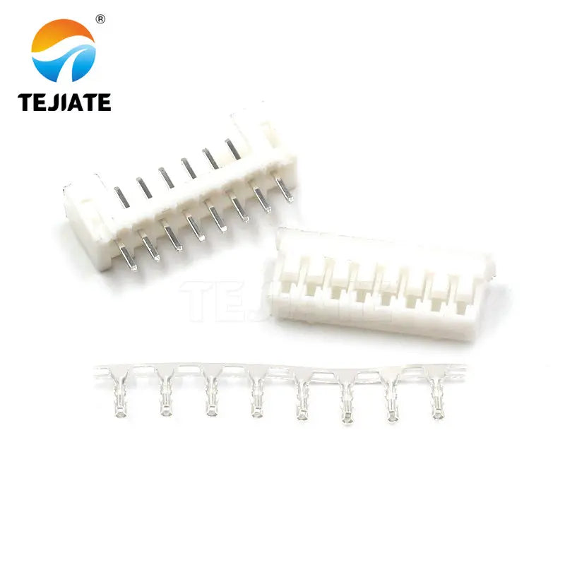 50PCS PH2.0MM Connector 2/3/4/5/6/7/8/9/10/12P Adapter Ternimal Straight Pin Base+Plug+Reed
