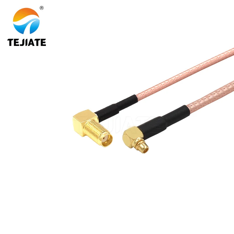 1PCS TEJIATE Adapter Cable MMCX To SMA Type MMCXJW Convert SMAKW 8-90CM 1M 1.5M 2M Length Connector RG316 Wire