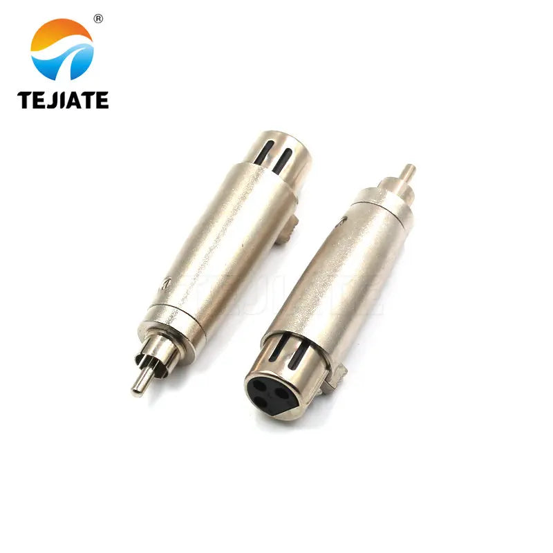 1PCS Three-core Cannon To RCA Microphone Adapter KK-JJ-JK 6.3/6.55MM Audio Connector