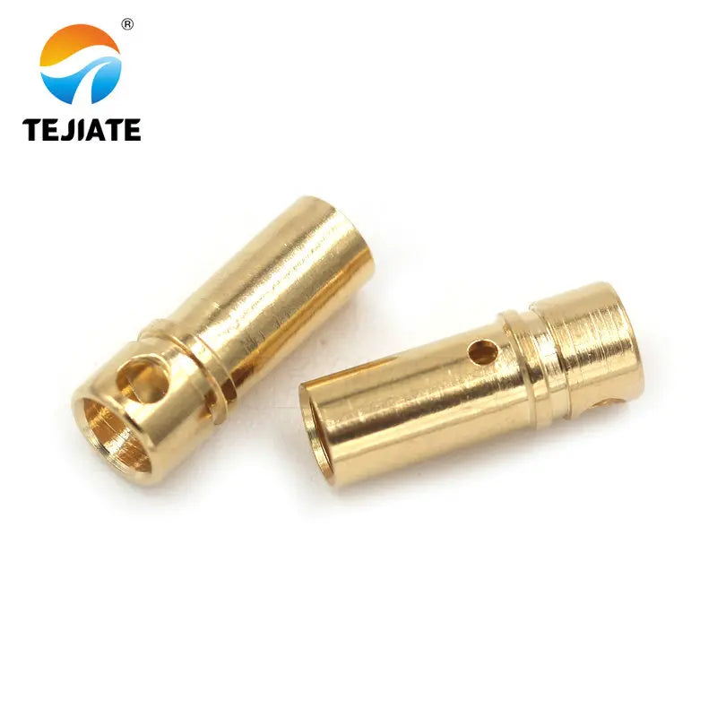 10PCS 2.0 3.5 4.0 5.5MM Banana Plug Aircraft Model 30/45/100A Gold-plated 7U Multi Axis Connector For Electric Model Motor
