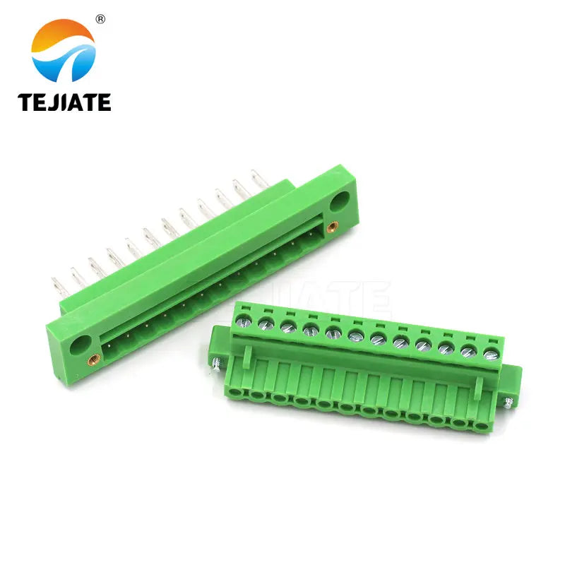 1Pairs Through-wall Terminal KF2EDGKMB 5.08MM 2P 3P 4P 5P 6P 8P 10P 12P Screw Fastened Green Product Best Quality