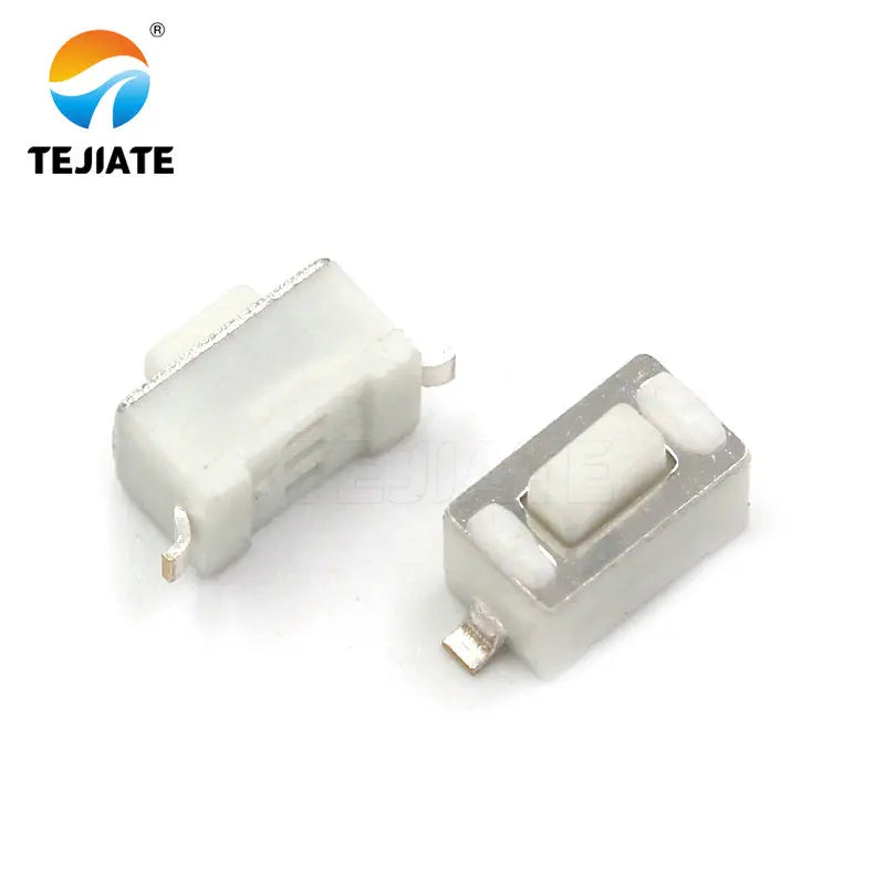 20PCS Paster-type Direct Insertion Horizontal-type 2 Feet Touch Key Microswitch Copper 2 Foot Side Press Button Switch 3*6*4.3MM