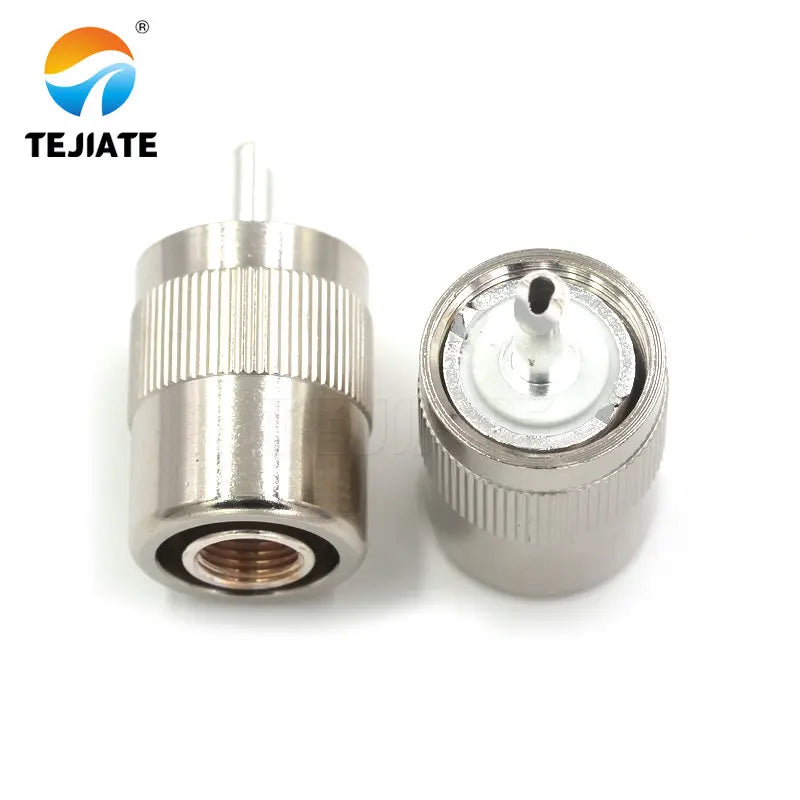 1PCS Tuner Connector UHF Male Header UHFJ-1.5-3-5-7 RG6/8/58/142/316 Opening Type Adapter Inner Hole