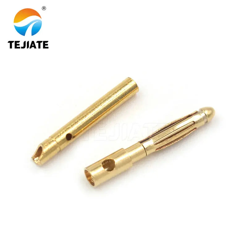 10PCS 2.0 3.5 4.0 5.5MM Banana Plug Aircraft Model 30/45/100A Gold-plated 7U Multi Axis Connector For Electric Model Motor