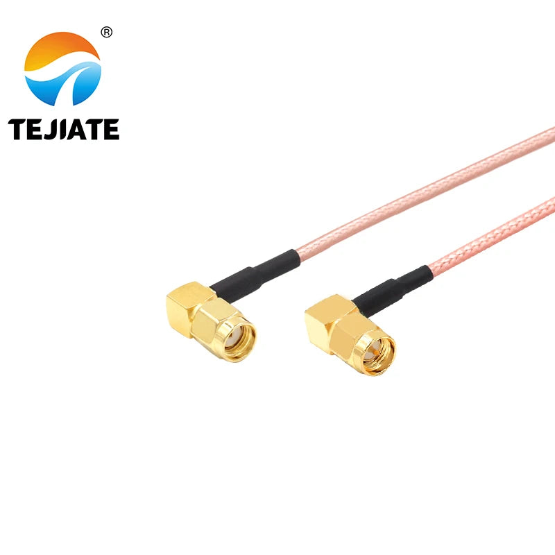 1PCS TEJIATE Adapter Cable RPSMA To SMA Type RPSMA-JW Convert SMA-JW 8-90CM 1M 1.5M 2M Length Connector RG316 Wire