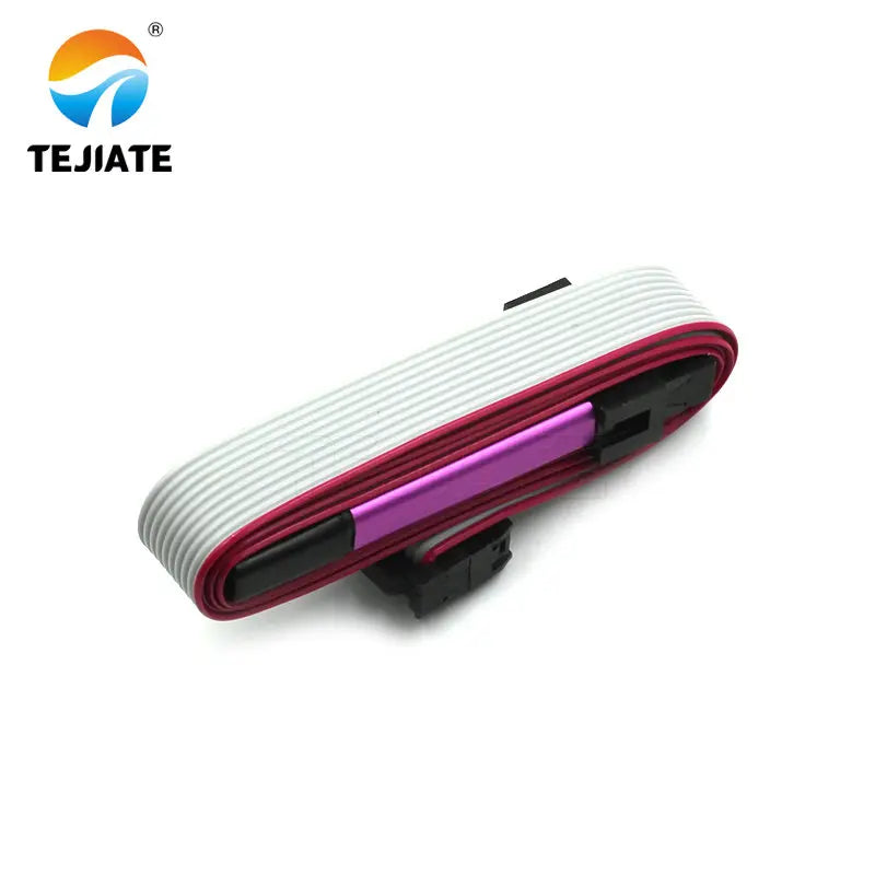 1PCS AVR JTAG ICE Emulator Module USB Downloader Wire Metal Case Random Color
