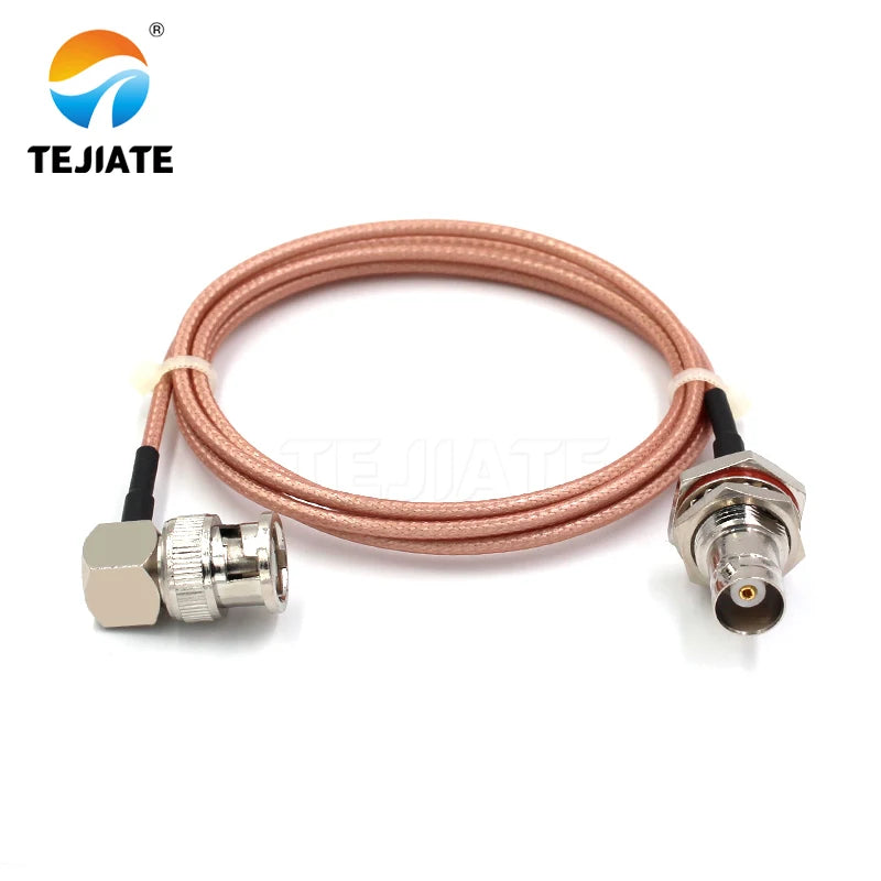 1PCS TEJIATE Adapter Cable BNC To BNC Type BNCK Convert BNCJW 8-90CM 1M 1.5M 2M Length Connector RG316 Wire