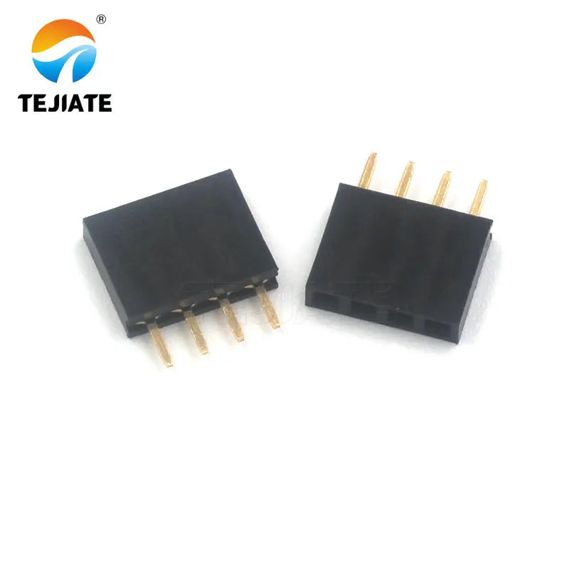 Single Row Female Header Row Female Base Pin Socket 1*2/3/4/5/6/7/8/10/12/16/20/40P Spacing 2.54MM Straight/Bent Pin