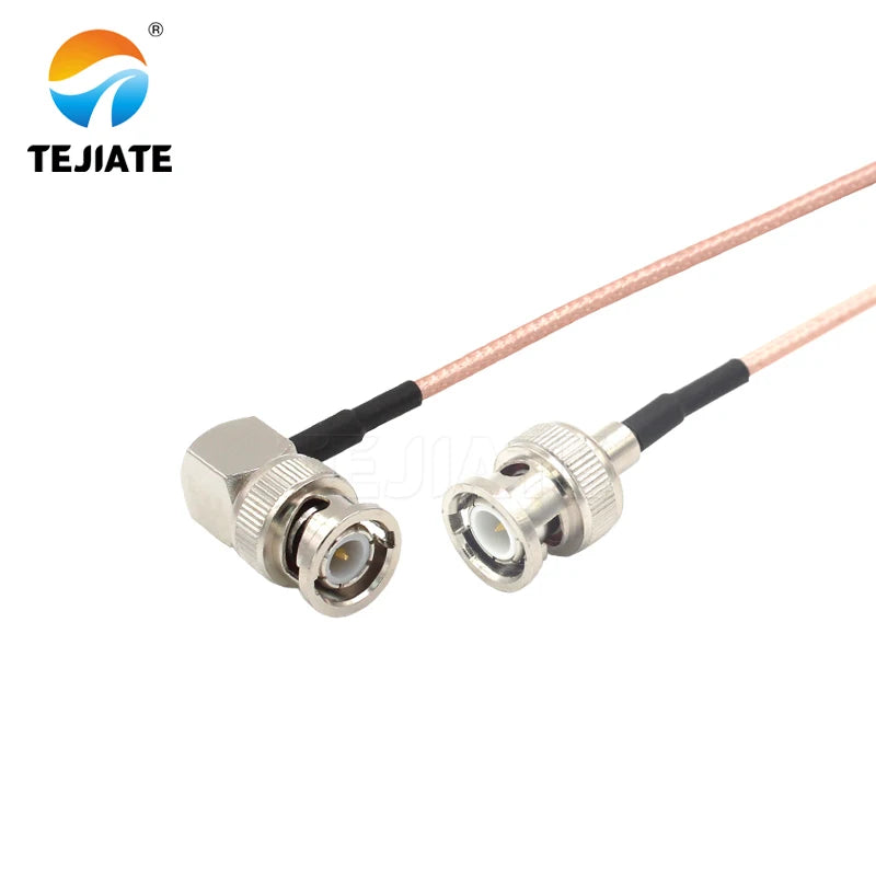 1PCS TEJIATE Adapter Cable BNC To BNC Type BNCJ Convert BNCJW 8-90CM 1M 1.5M 2M Length Connector RG316 Wire