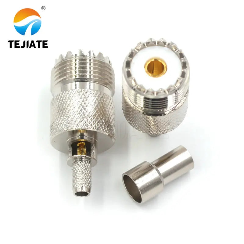 1PCS Tuner Connector UHF Male Header UHFJ-1.5-3-5-7 RG6/8/58/142/316 Opening Type Adapter Inner Hole
