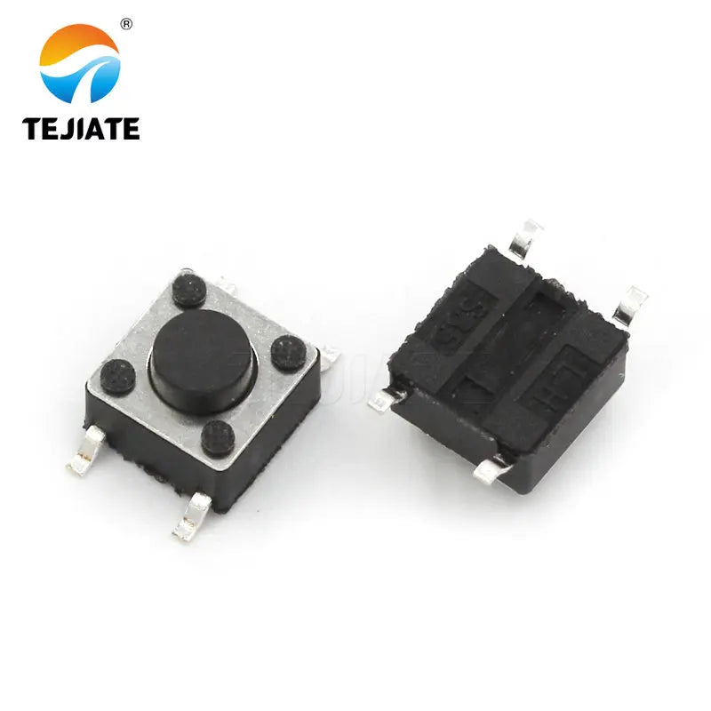 100PCS Patch DIP Microswitch Tact Switch Press Button Switch Key Switch 6*6*4.3/4.5/5/6/7/8/9/10/11/12/13/14MM 4 legs