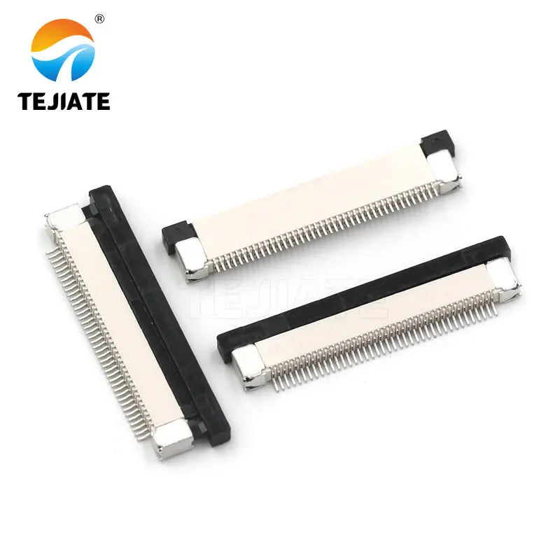 10PCS FFC/FPC Connector Flat Cable Socket 0.5MM Adapter 22/24/26/28/30/32/34/40/45/50/54/60P Down Drawer Type Plug Kit