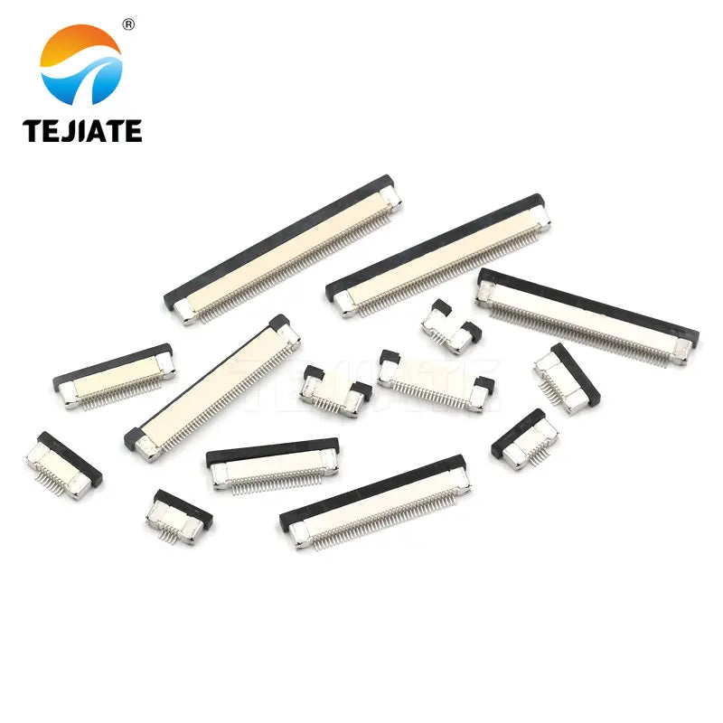 10PCS FFC/FPC Connector Flat Cable Socket 0.5MM Adapter 22/24/26/28/30/32/34/40/45/50/54/60P Down Drawer Type Plug Kit