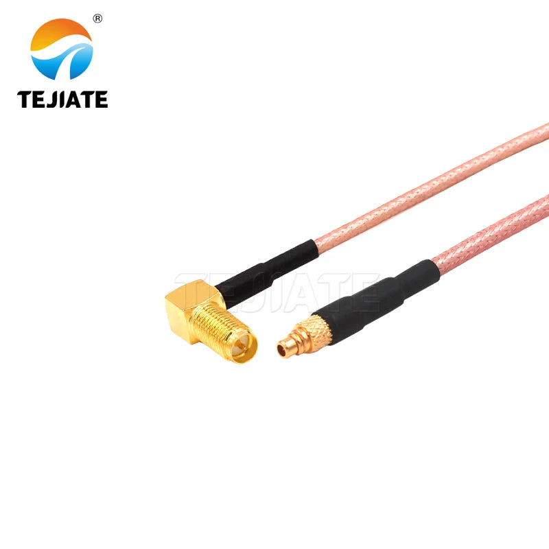 1PCS TEJIATE Adapter Cable MMCX To RPSMA Type MMCX-J Convert RPSMA-KW 8-90CM 1M 1.5M 2M Length Connector RG316 Wire