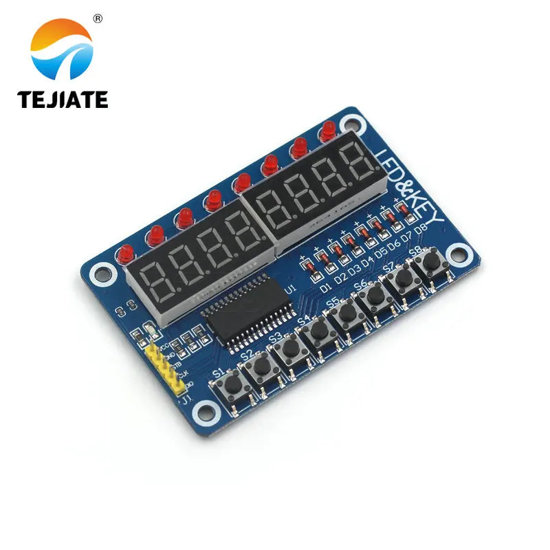TM1638 Module Key Display For AVR  New 8-Bit Digital LED Tube 8-Bit TEJIATE