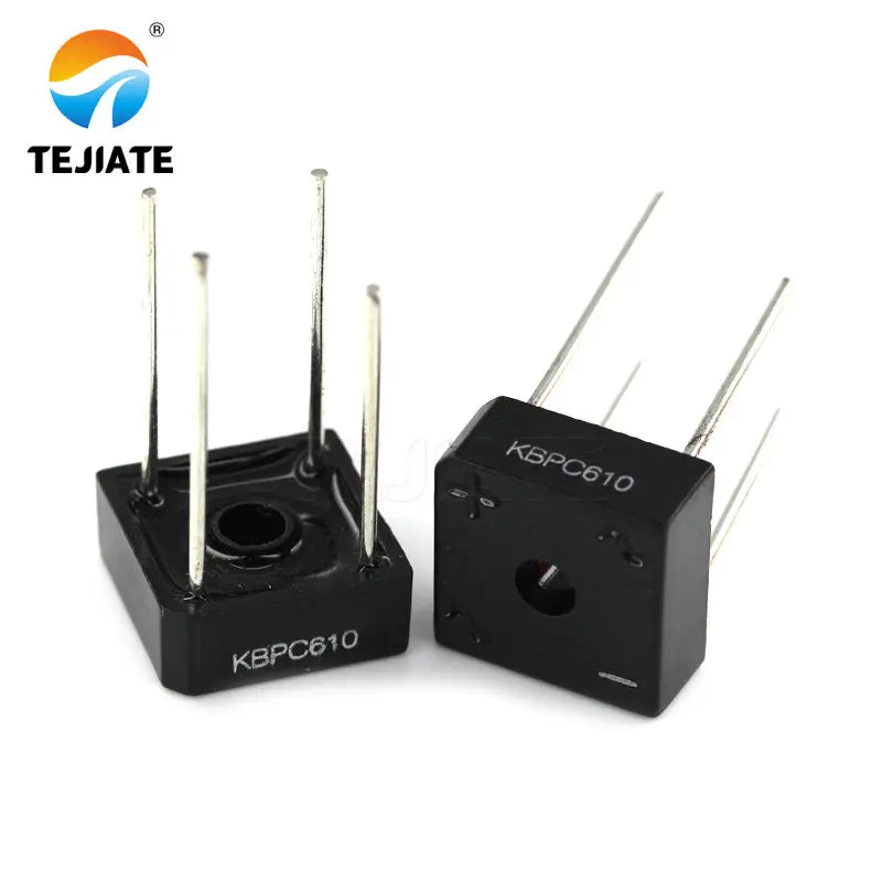5PCS KBPC610 BR610 DIODE BRIDGE 1000V 6A BR-6 bridge rectifier new and original IC