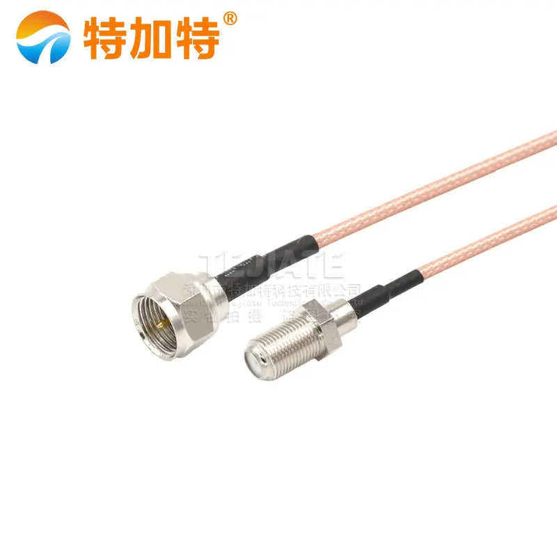 1PCS F Male Header Inner Screw Inner Pin To F Female Outer Screw Inner Hole Header Length 0.5~30M RG163 Wire