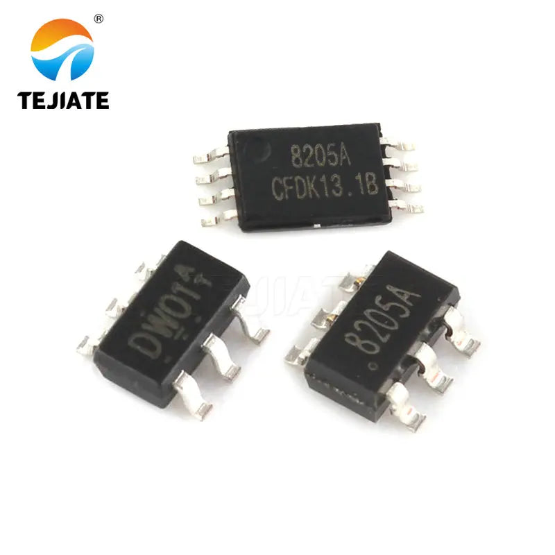 5PCS DW01A SOT23-6 8205A TSSOP8 8250A SOT23-6 lithium battery protection IC core W01A SOT23-6 8205A TSSOP8 8250A SOT23-6