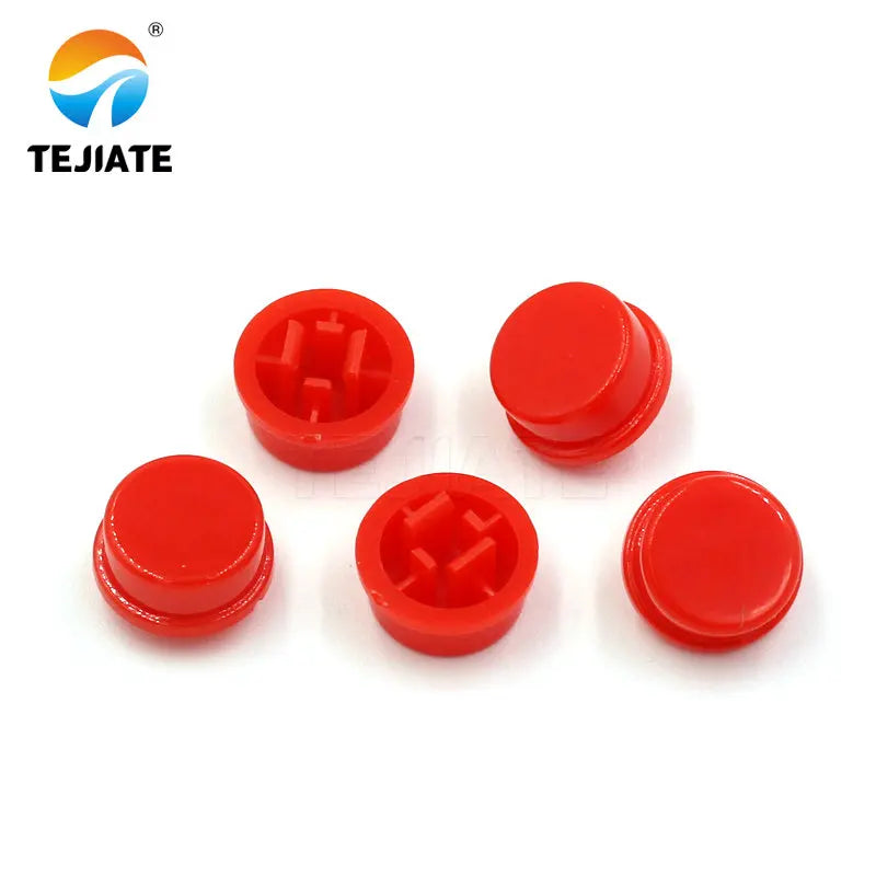 100PCS A24 Round Square Head KeyCap 12*12*7.3MM Touch/Microswitch Press-type Switch Cap