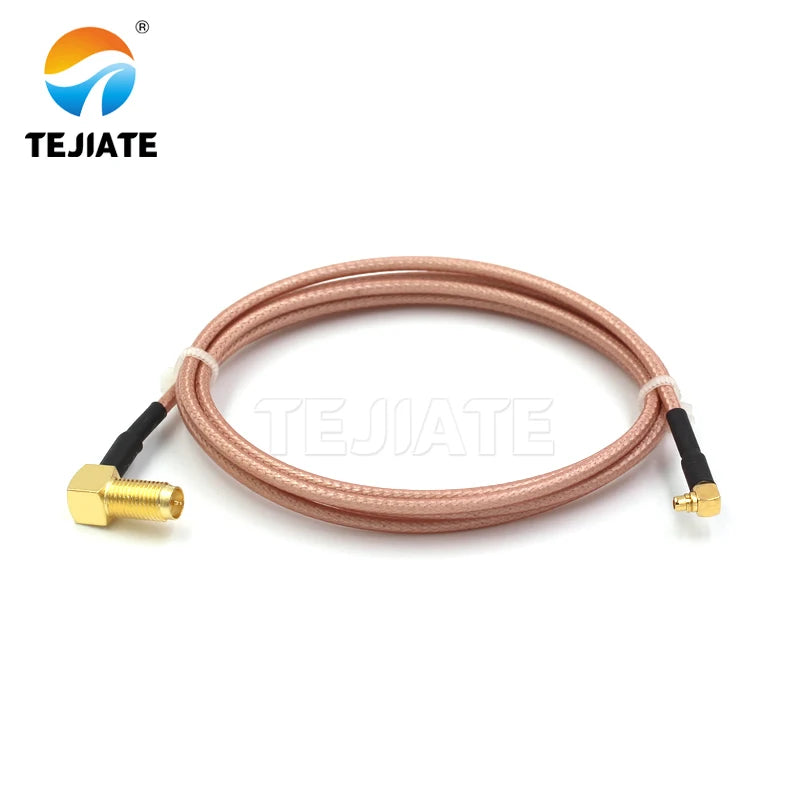 1PCS TEJIATE Adapter Cable MMCX To RPSMA Type MMCX-JW Convert RPSMA-KW 8-90CM 1M 1.5M 2M Length Connector RG316 Wire